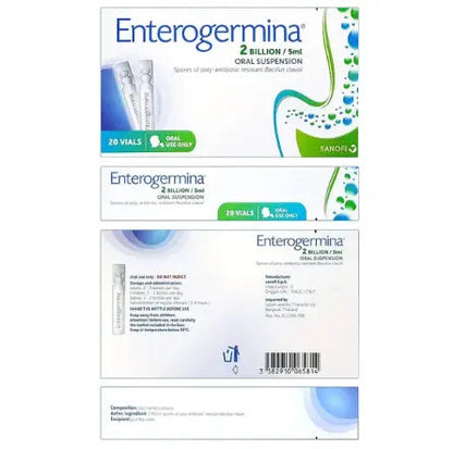 Enterogermina 2 Billion/5 mL Suspension Oral Vials 20's Enterogermina