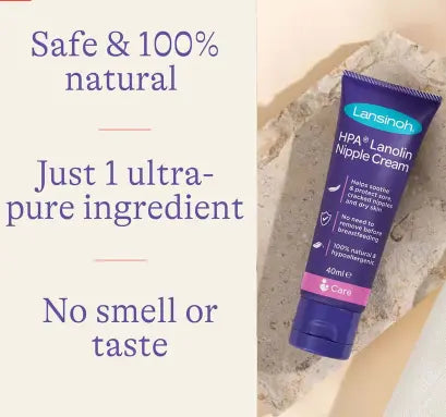 Lansinoh 100% HPA Lanolin Nipple Cream For Sore Nipples & Dry Cracked Skin 40ml Lansinoh