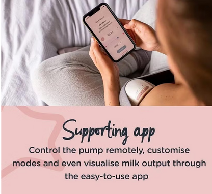 Tommee Tippee Made For Me In-Bra Wearable Electric Breast Pump Single- White/Pink