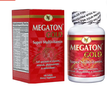 Natural Fervor Megaton Gold Super Multivitamin Supplement Tablets, Pack of 100's