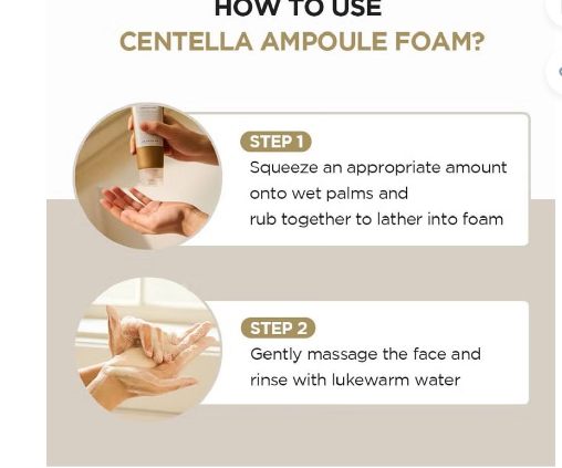 Skin1004 Madagascar Centella Ampoule Facial Foam Cleanser 125ml