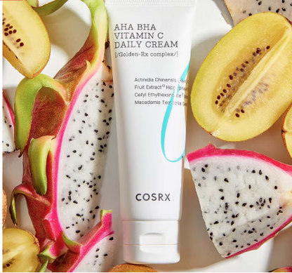 Cosrx Refresh AHA + BHA, Vitamin C Skin Boosting Daily Cream 50ml