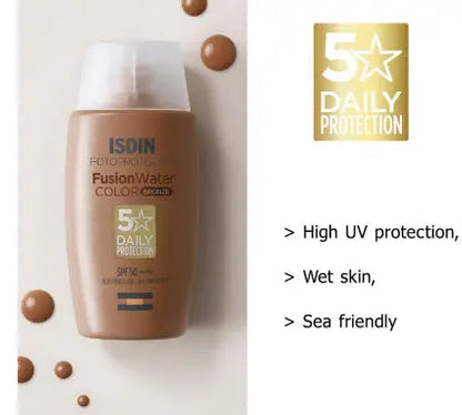 Isdin Fotoprotector SPF 50 Fusion Water Color Bronze Tinted 50 mL Isdin