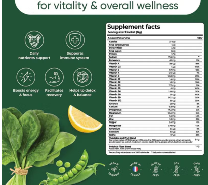 Rite Daily Greens Health Drink Mix 12g, Pack of 15's
