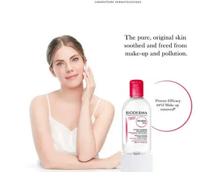 Bioderma Sensibio H2O Cleansing & Make up Removing Micellar Water with Pump 500ml Bioderma