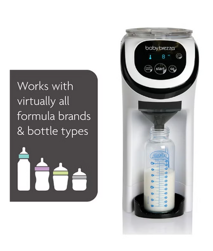 Formula Pro Mini Baby Formula Mixer Machine Fits Small Spaces and is Portable for Travel– Bottle Makers Makes The Perfect Bottle for Your Infant On The Go, White baby brezza