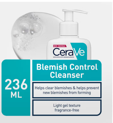 CeraVe Blemish Control Facial Cleanser For Blemish Prone Skin 236ml CeraVe