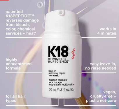 K18 Leave-In Molecular Repair Hair Mask 50ml K18