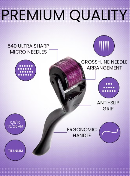 0.5mm Microneedle Roller System For Hair & Beard Growth mimi and beibei