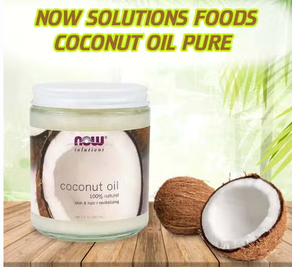 Now Solutions Natural Coconut Oil For Skin & Hair Revitalizing 207ml Now