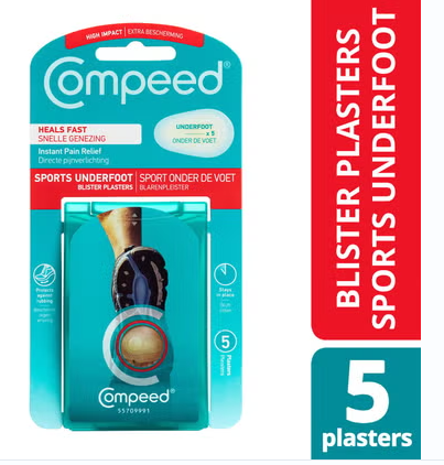 Compeed Hydrocolloid Blister Plasters Sports Underfoot 5's Compeed