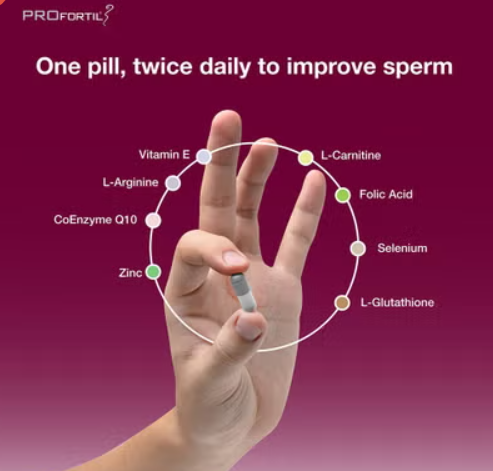 profertil PROfertil® Male Fertility Supplement - 60 Capsules - Image 3