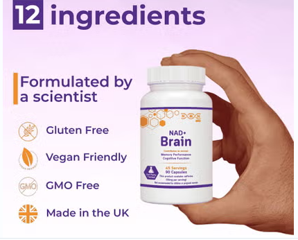 NMN NAD+ Brain Food Supplement Capsules, Pack of 90’s NMN bio