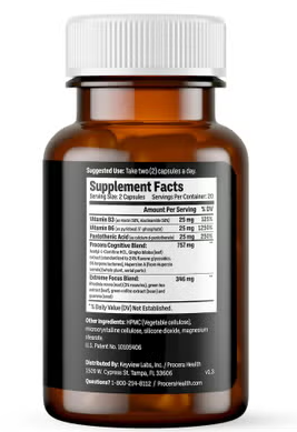 Procera XTF Extreme Focus Supplement Capsules, Pack of 40's Procera
