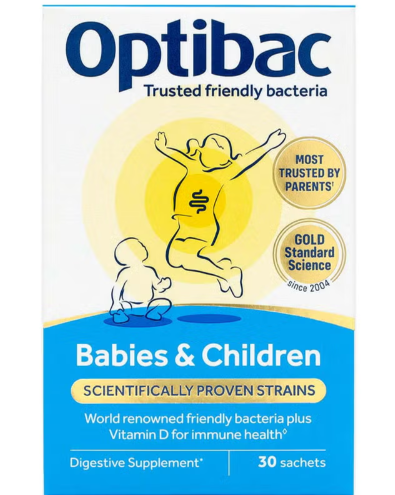 Optibac Probiotic Sachets For Babies & Children, 0-12 Years - Pack of 30's Optibac