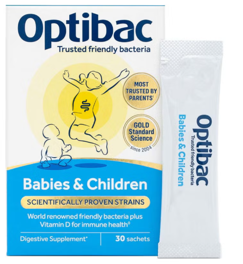 Optibac Probiotic Sachets For Babies & Children, 0-12 Years - Pack of 30's Optibac