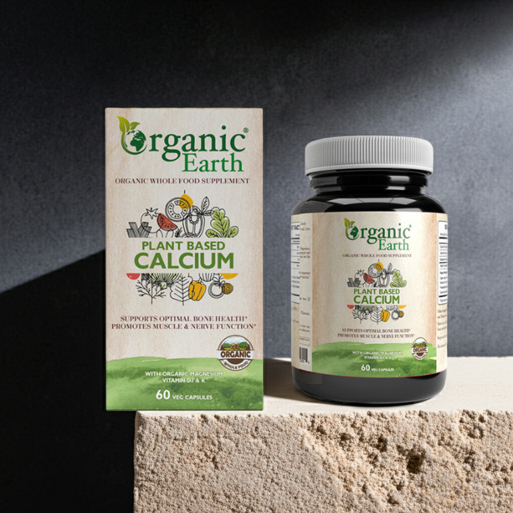Organic Earth Plant Based Calcium - 60 Capsules