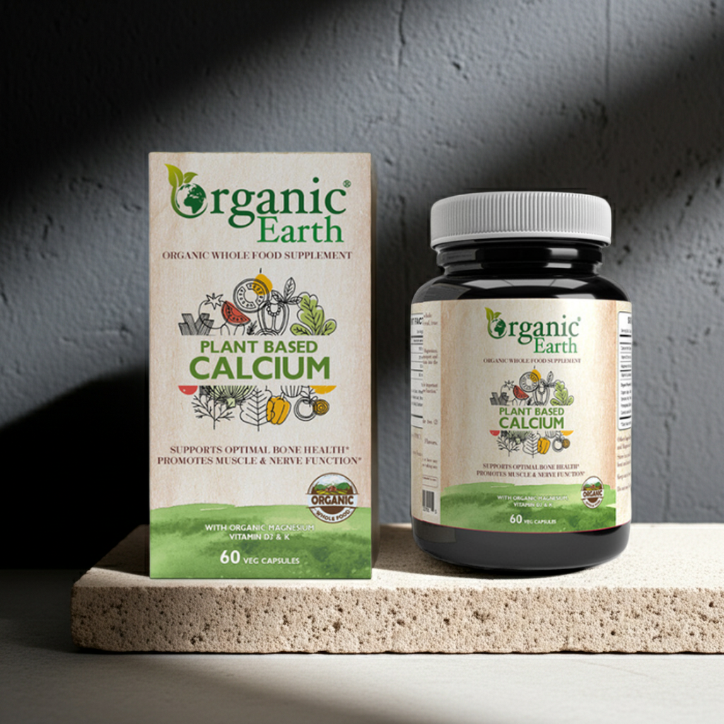 Organic Earth Plant Based Calcium - 60 Capsules