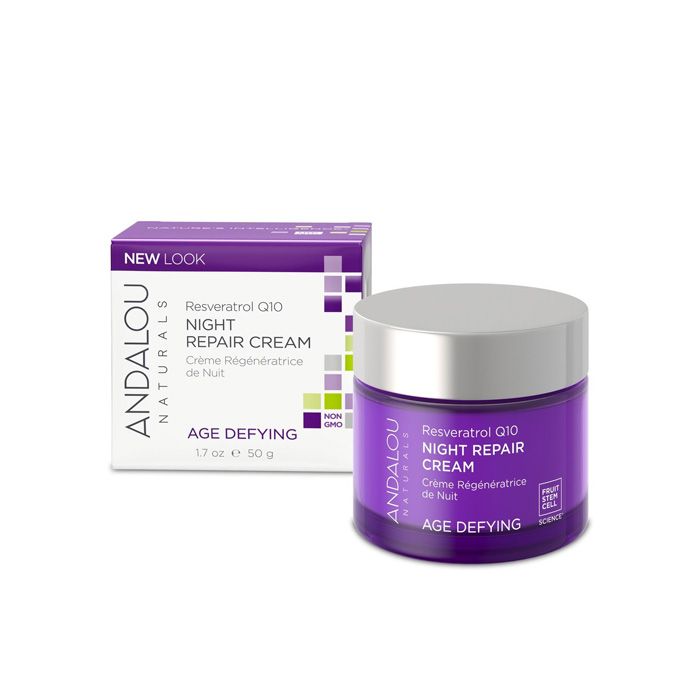 Andalou Naturals Resveratrol Q10 Night Repair Cream - 50 ml Andalou Naturals