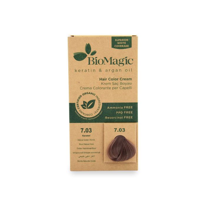 BioMagic Hair Color - 7.03 Natural Golden Blonde