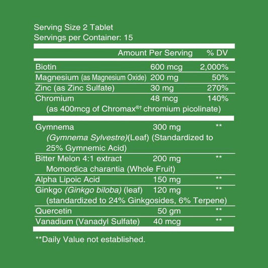 Nutritionl Blood Sugar Balance Tablets 30's Nutritionl
