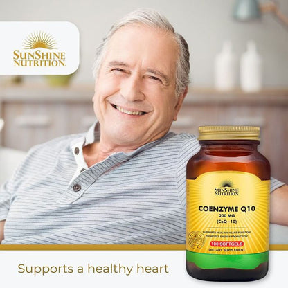 Sunshine Nutrition CoQ10 200mg 100 Softgels