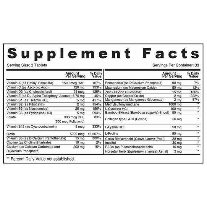Sunshine Nutrition Hair Max - 100 Tablets Sunshine Nutrition