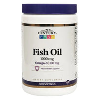 21St Century Omega 3 Fish Oil 1000mg Soft Gel Pack of 300's