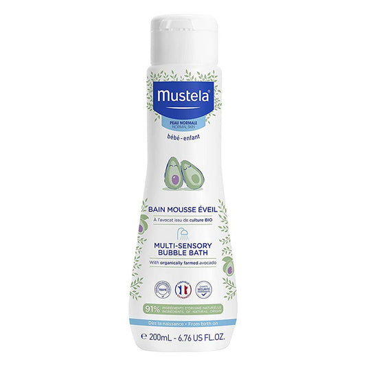 Mustela Baby Multi-Sensory Bubble Bath, Tear-Free 200ml