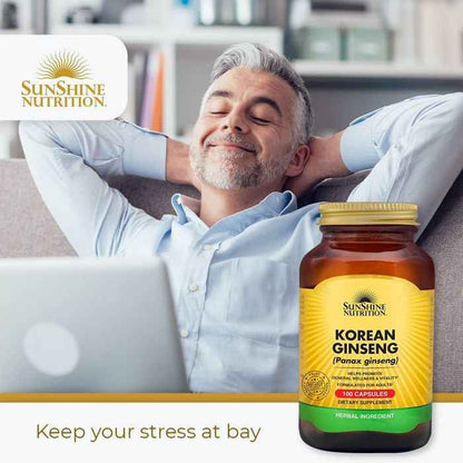 Sunshine Nutrition Korean Ginseng 100 Capsules