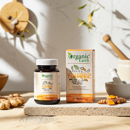 Organic Earth Extra Strength Turmeric 60 Capsules