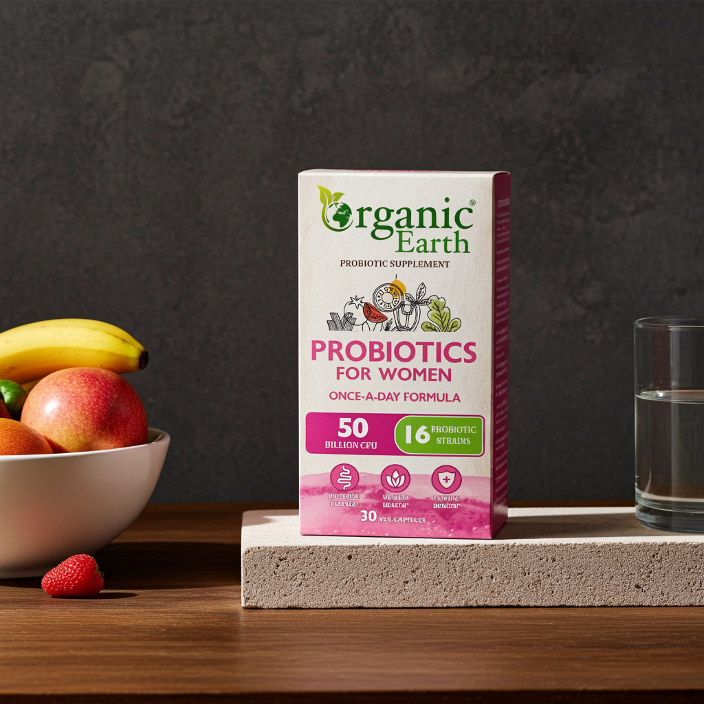 Organic Earth Probiotics For Women Cap 30s