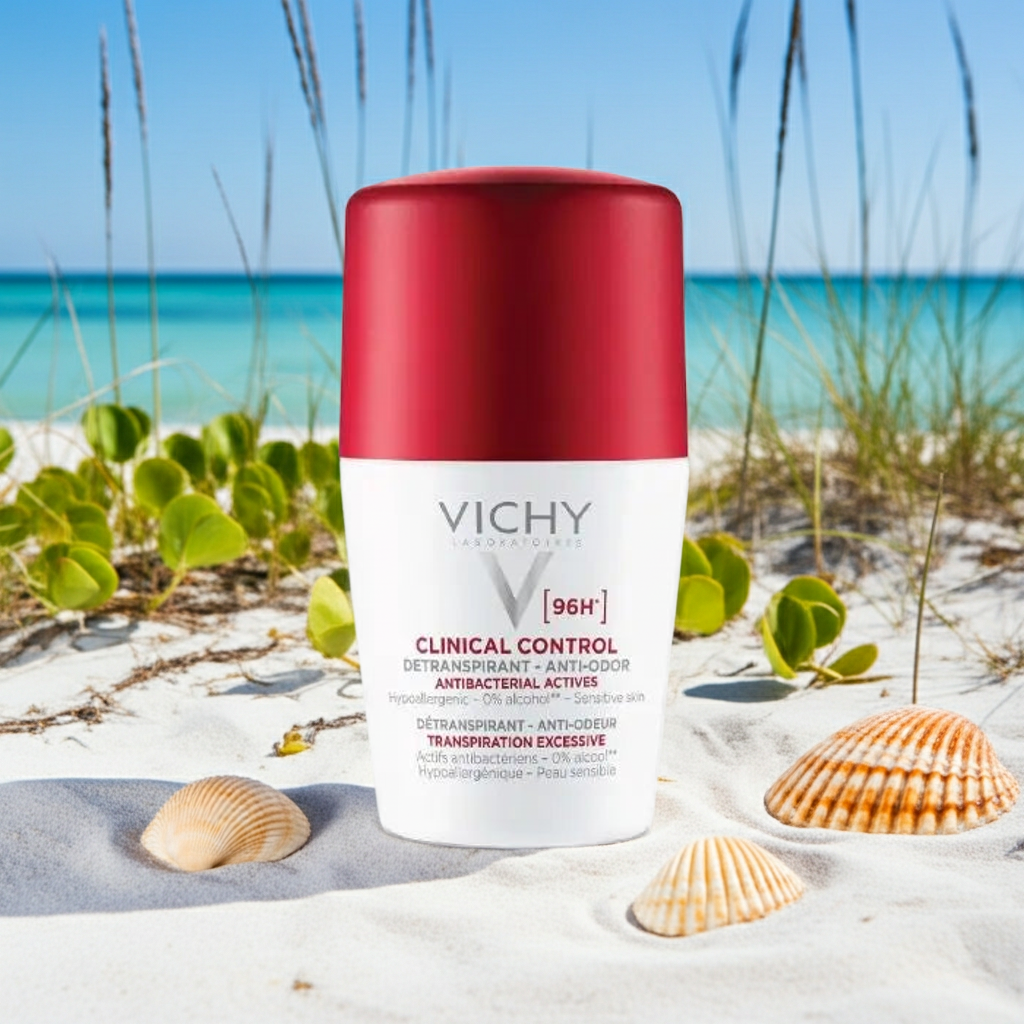 Vichy 96 Hour Clinical Control Dry Touch Anti-Odour Deodorant Roll-On For Women 50ml