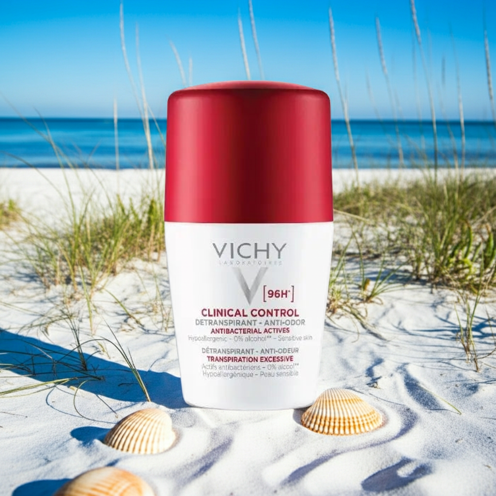 Vichy 96 Hour Clinical Control Dry Touch Anti-Odour Deodorant Roll-On For Women 50ml