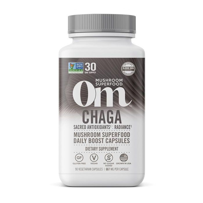 Om Chaga Mushroom Superfood 90 Vegetable capsules OM