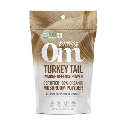 Om Turkey Tail Organic Mushroom Powder 100g OM