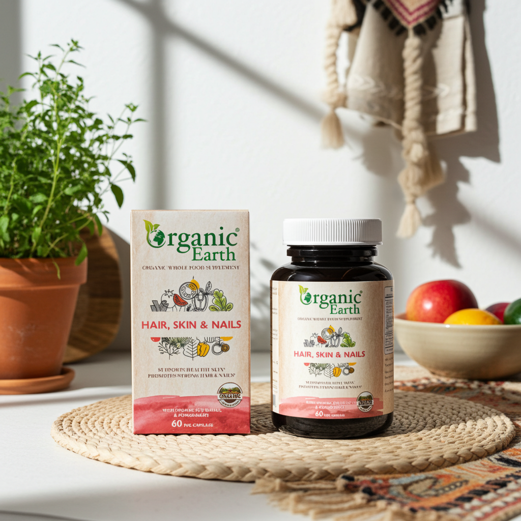 Organic Earth Hair Skin & Nails 60 Capsules