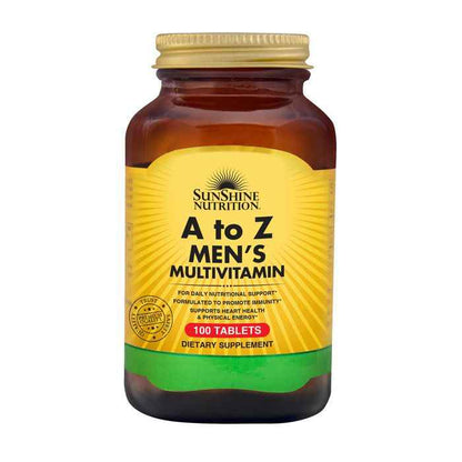 Sunshine Nutrition A TO Z Men's Multivitamin 100 Tablets