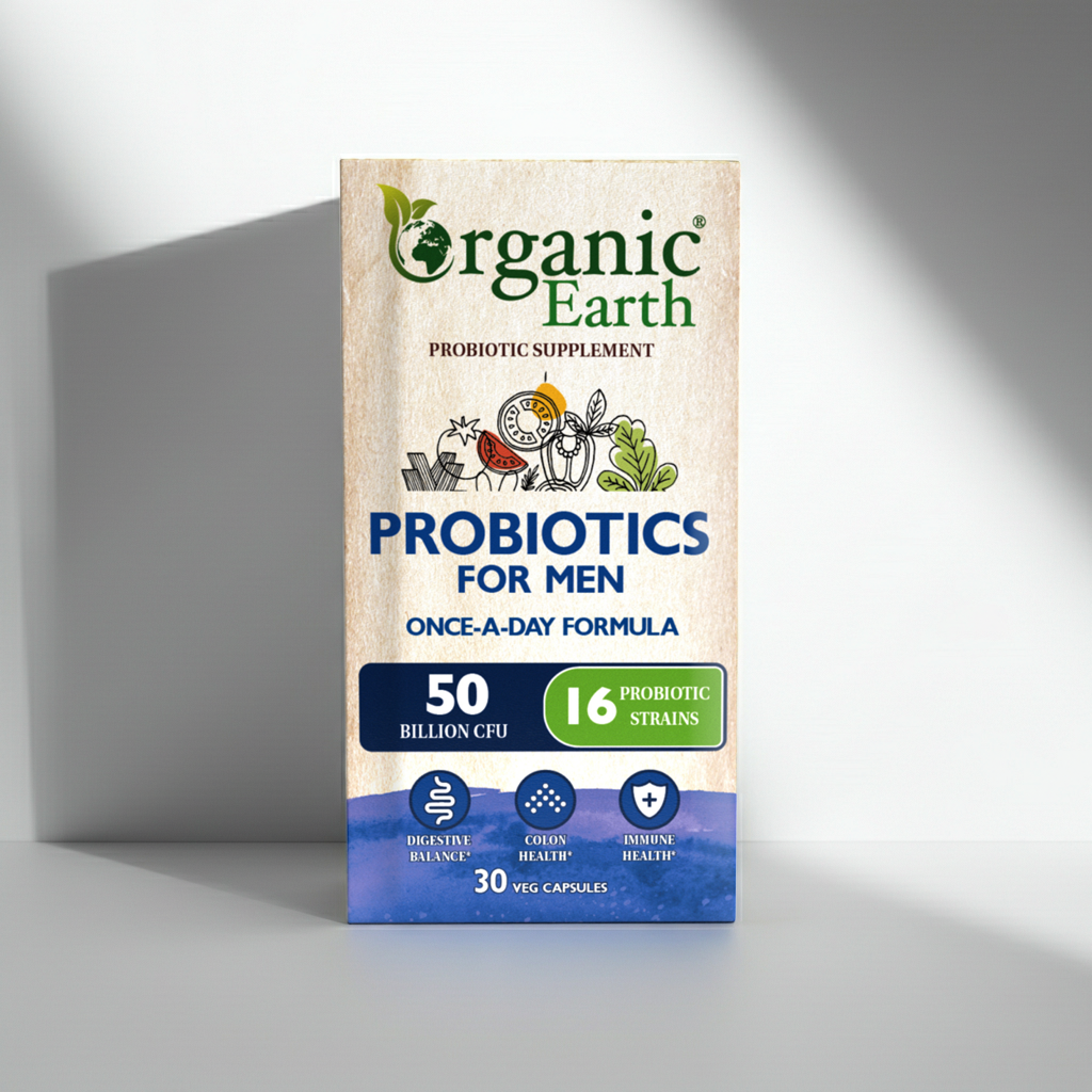 Organic Earth Probiotics For Men Cap 30s