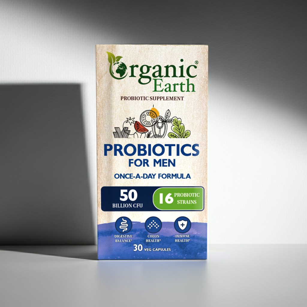 Organic Earth Probiotics For Men Cap 30s