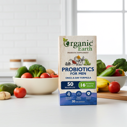 Organic Earth Probiotics for Men Cap 30s